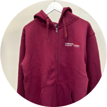 Labrador Campus Maroon Full-Zip Hoodie